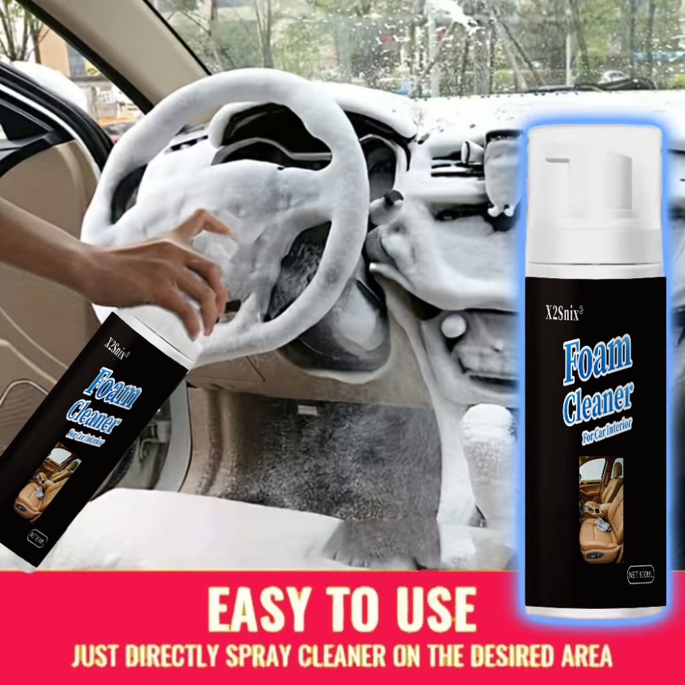 Leather Cleaner Interior - 多機能フォームクリーナー 車内汚れ除去・クリーニング レザーシート ホームフォームクリーナースプレー メンテナンスウォッシュ