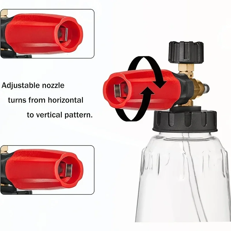 高圧PAフォームキャノン調整可能フォームスプレーヤースノーフ - Pressure Washer Foam Gun のレビューと価格