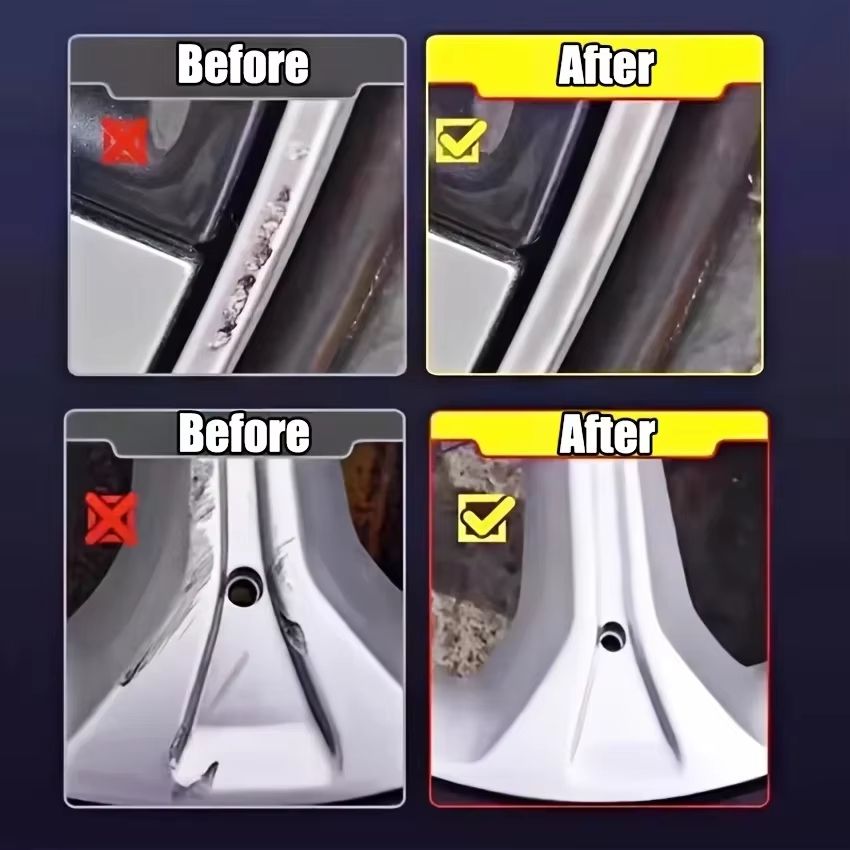 車のホイールリム傷修復ペースト、タイヤリム傷塗装補修ペースト - Wheel Cleaner Alloy のレビューと価格