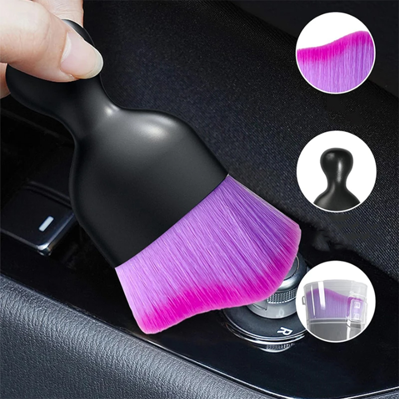 車のベントパープルクリーニングソフトブラシインテリアディテー - Interior Detailing Kit のレビューと価格