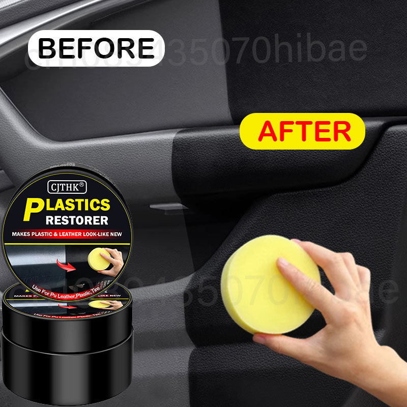 車のプラスチック復元剤 ブラックに戻す 光沢 車のクリーニン - Leather Cleaner Interior のレビューと価格